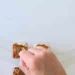 drizzle melted biscoff spread over the High Protein Biscoff Cheesecakes