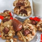 baked Kinder bueno Nutella cookies
