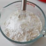 Whisking dry ingredients