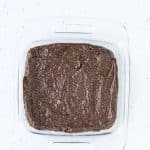 Pour into the prepared pan and bake espresso martini brownies