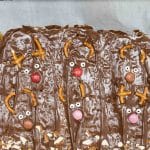 reindeer faces on saltine toffee