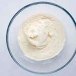 cannoli filling mixed with all ingredients until smooth