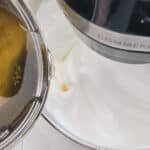 Add sugar syrup to egg whited for Italian Meringue Buttercream