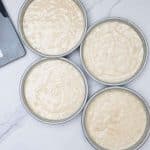 strawberry shortcake cake layers unbaked
