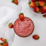strawberry sauce in jar to refrigerate