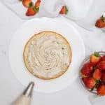 Strawberry Shortcake layer 1 with chantilly cream
