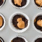 peanut butter added to batter for snickers cupcakes