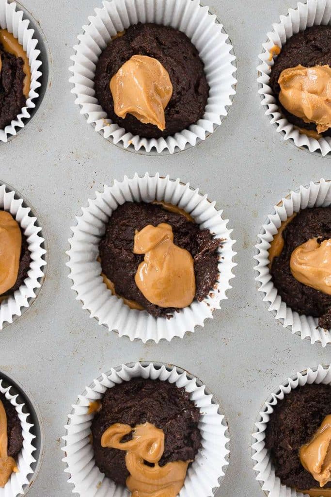 gluten_free_snickers_cupcakes_process_steps_add_peanut_butter