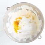 eat the softened cream cheese and butter together until smooth and creamy, about 2 minutes. Add the honey, lemon zest, and lemon juice, and beat until well combined for the cream cheese frosting for lemon honey cupcakes