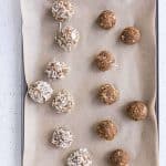 rolled into balls and dipped in coconut for carrot cake biscoff energy balls