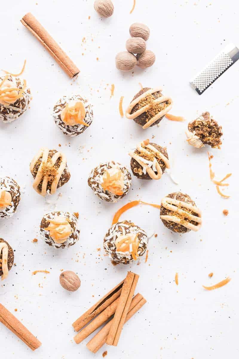 carrot cake energy balls