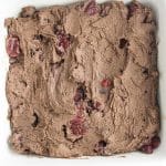 cherry chocolate protein brownie in pan to cook