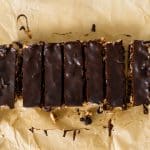 finished kind style energy protein bars chilled and sliced