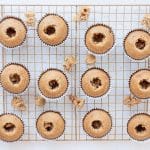 Refined sugar free strawberry shortcake cupcakes with centres cored and removed to add filling