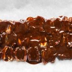 Gingerbread caramel poured over Medjool dates