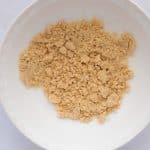 dry ingredients mixed in bowl for Twix cookie base