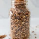 Easy Homemade Healthy Granola in mason jar