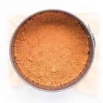 Lotus Biscoff Cookie Crust for High Protein No Bake Biscoff Cheesecake