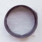 springform pan with parchment lined bottom