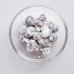 Blackberries coated in tapioca starch for Blackberry Sour Cream Coffee Cake