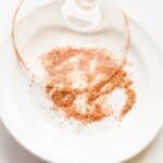 dipping margarita glass in tajin