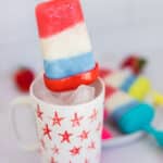 Red white and blue ice pops for summer parties