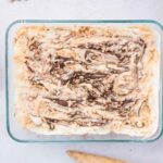 samoa ice cream after it's been frozen