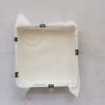 8x8-inch baking pan lined with parchment paper.
