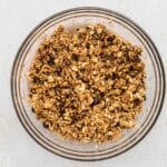 chocolate chips folded into mixture for Homemade Chocolate Chip Granola Bars