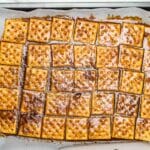 baked toffee and saltine crackers for reindeer Christmas toffee